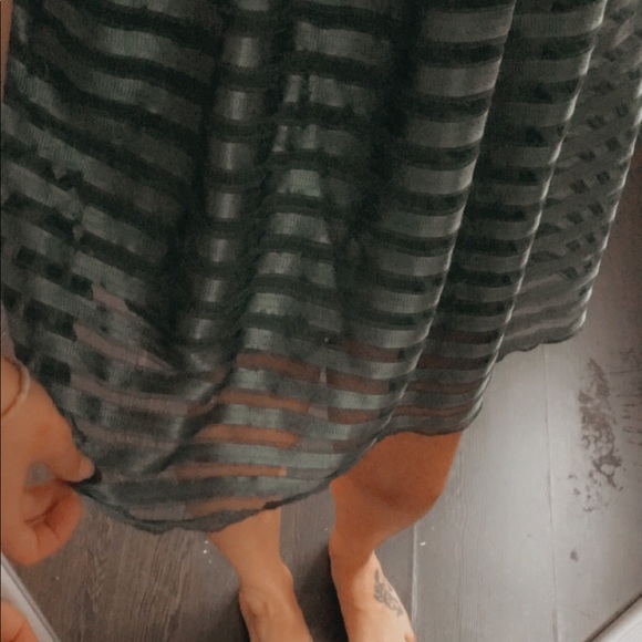 Shimmery, zipper-back, green dress - Picture 2 of 2